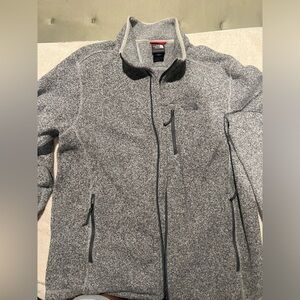The North Face full zip sweater Men’s gray